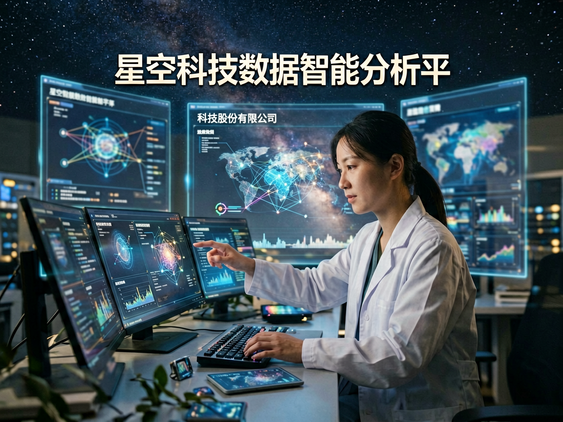 星空科技数据智能分析平台，展示多维度数据可视化与业务洞察